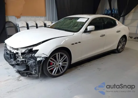 2016 Maserati Ghibli S z USA, uszkodzony, nr VIN ZAM57RSA2G1190802